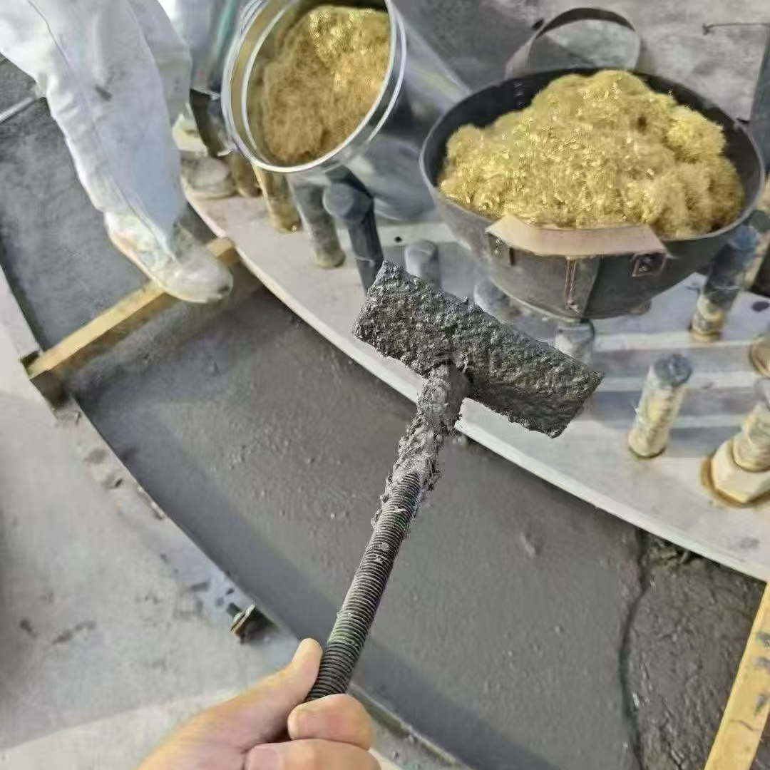庆安C120钢纤维高强无收灌浆料 轧机压缩机汽轮机发电机锻压设备底座灌浆材料